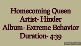 Homecoming Queen by Hinder (Lyric Video)