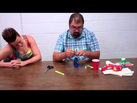 Laser Bubbles-Fluorescence Demonstration