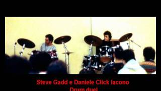 Steve Gadd & Daniele Iacono drum duel - Ravenna (ITA) Clinic 1987