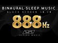SLEEP MUSIC · BLACK SCREEN · 888hz · Abundance Gate frequency · BINAURAL DELTA WAVES