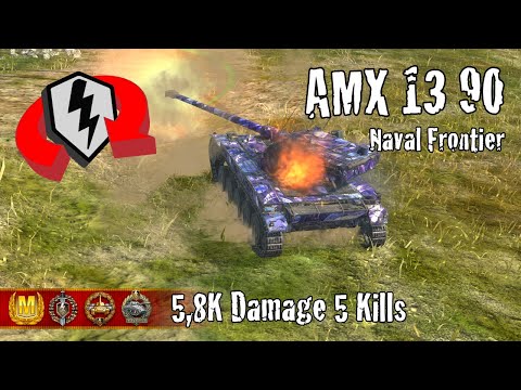 AMX 13 90  |  5,8K Damage 5 Kills  |  WoT Blitz Replays