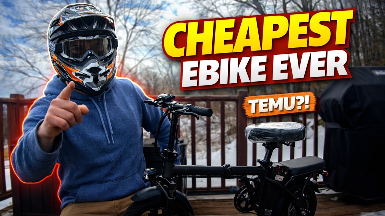 The absolute CHEAPEST Electric Bike You Can Buy From Temu!