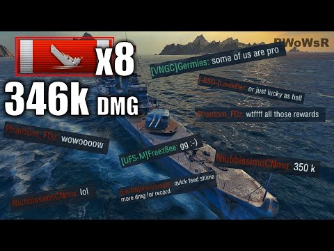 SHIMAKAZE - 8 Kills - 346k DMG - World of Warships Gameplay