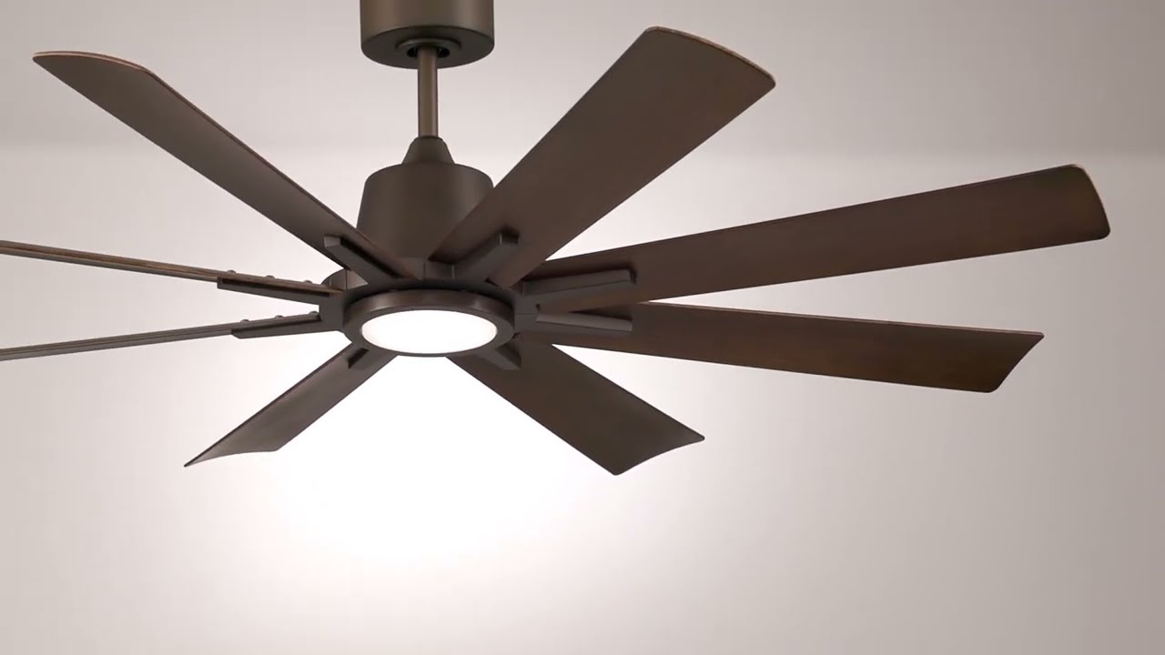 Video 1 Watch A Video About the Casa Vieja Inspirit Bronze LED Damp Remote Ceiling Fan