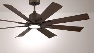 1_Watch A Video About the Casa Vieja Inspirit Bronze LED Damp Remote Ceiling Fan