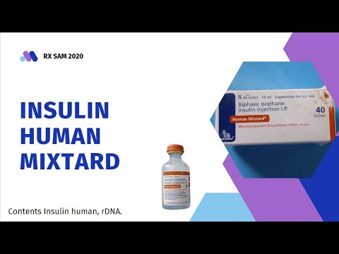 Human mixtard injection, 100u/ml, 5 ml