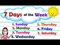 Learn the 7 Days of the Week || Spelling || Sentences