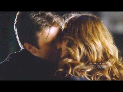Castle 3x13 Moment:  Castle and Beckett First Kiss (Knockdown)