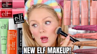 I Tried All *New* Elf Makeup Elf Halo Glow Skin Tint, Blush & Lip Tint, Incredi-curl Mascara &More
