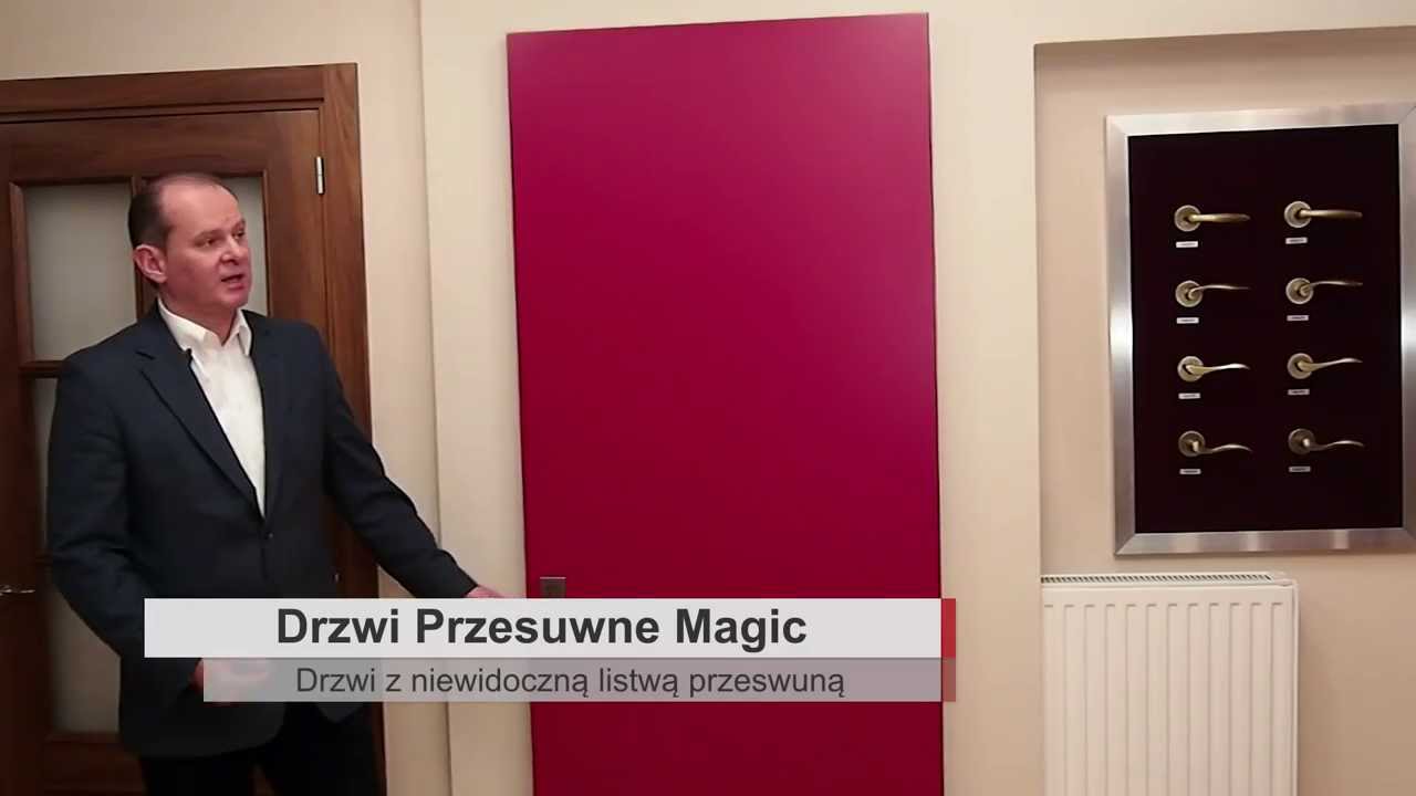 Drzwi przesuwne z niewidocznym systemem przesuwnym - Drzwi Magic