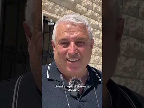Local volunteers help rebuild destroyed Christian monastery in Lebanon | AJ #shorts