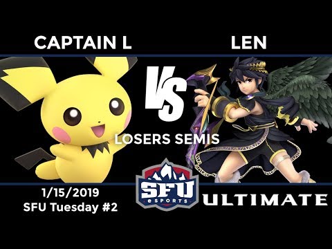 SFU Ultimate #2: Losers Semis - TGS|Captain L (Pichu) vs Len (Dark Pit)