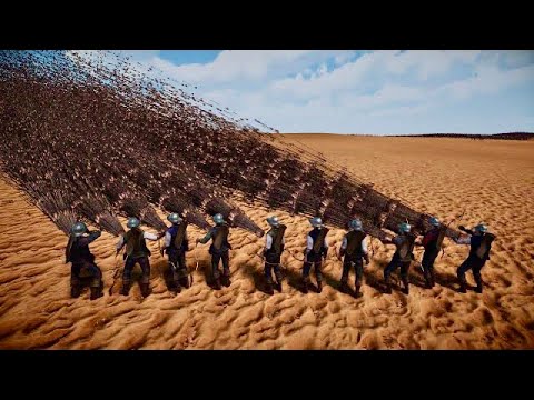 MASSIVE BATTLE 6,000,000 RPM SUPER ARCHERS VS 1,500,000 EVIL ZOMBIES UEBS2