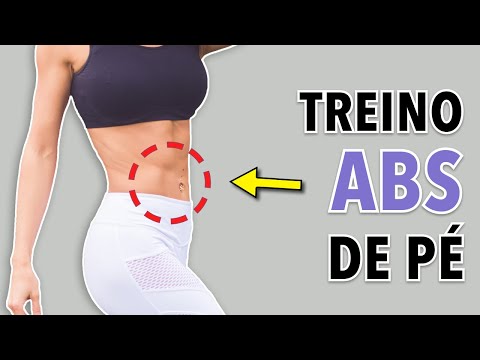 EXERCÍCIOS ABDOMINAIS EM PÉ - QUEIMAR A GORDURA DA BARRIGA EM CASA