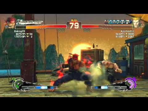 USF IV: Evil Ryu vs Guile - vs PR Balrog RANKED MATCH