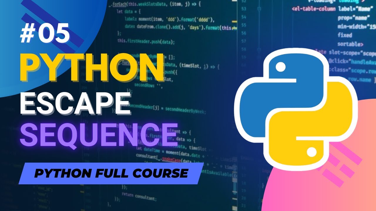 Escape Sequence Characters in Python | Python Full Course in Hindi/Urdu - Tutorial #5