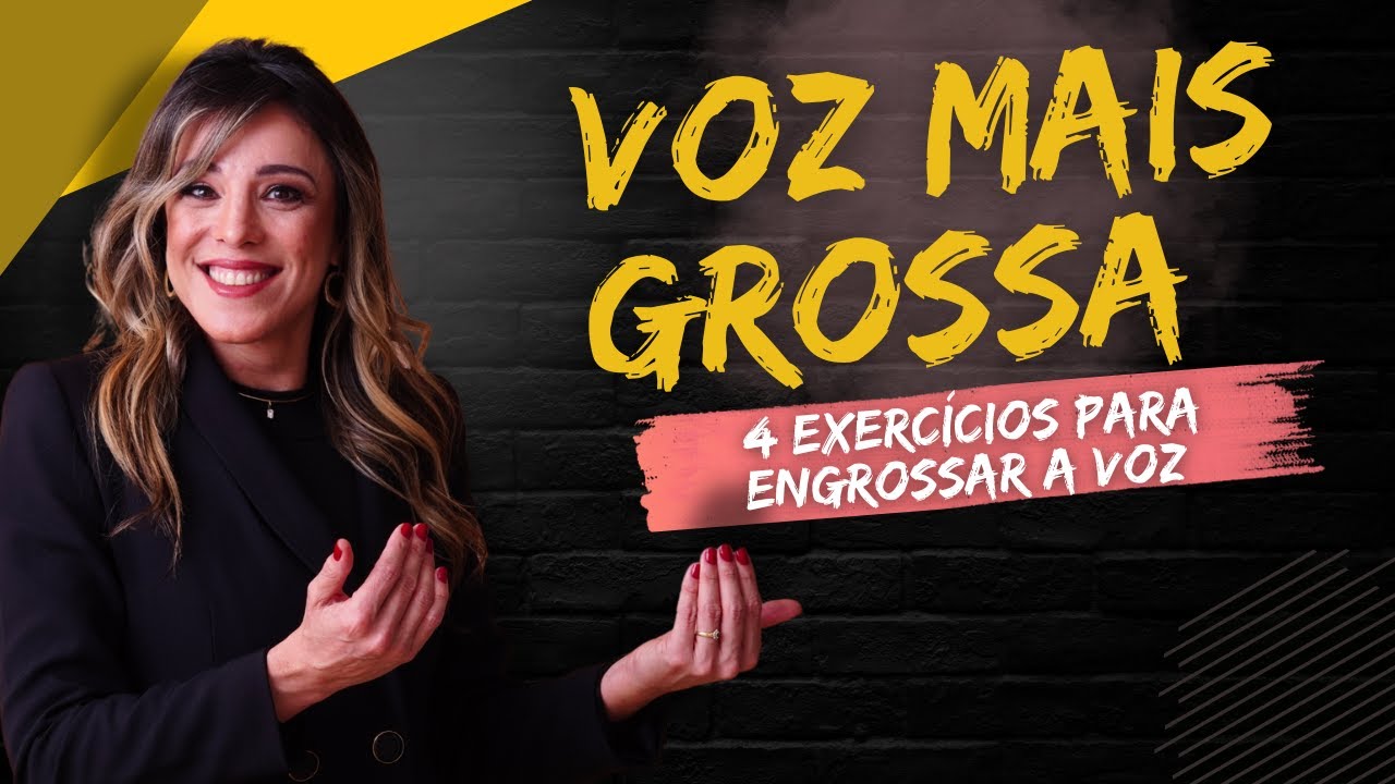 4 EXERCÍCIOS VOCAIS para deixar a VOZ MAIS GRAVE | VOZ MAIS GROSSA