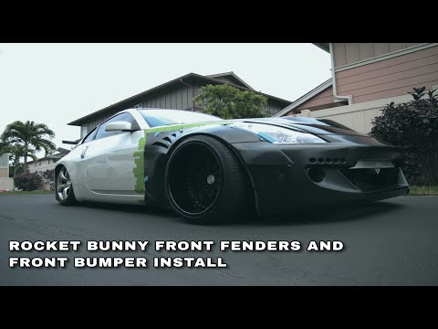 Rocket Bunny Front Fender Install on my 350z!