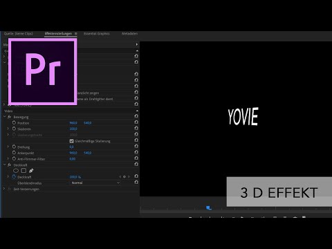 3D Effekt in Premiere Pro