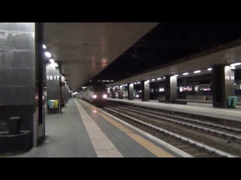 E656.058 + E656.437 in partenza con l' ICN 1955 Roma Termini - Siracusa/Palermo Centrale