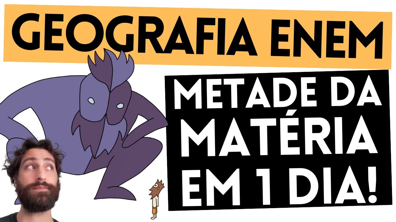 Como ver 50% de Geografia Enem em 1 DIA APENAS!