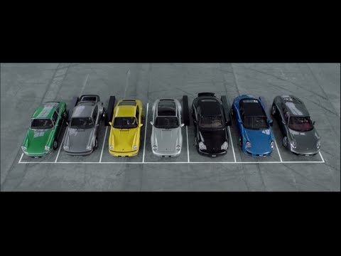 Sinfonía con las 7 generaciones del Porsche 911