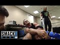 The Rock Gets Set Up Sneak Attacked By Triple H Chris Benoit SMACKDOWN