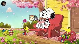 Wednesday Spring Jazz with Snoopy 🌸🎹☕| Peaceful Morning Jazz Playlist Vibes to Relax and Unwind