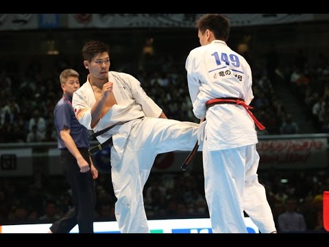 【新極真会】 The 11th World Karate Championship Men 5th round8 Shojiro Fujihara vs Yuji Shimamoto