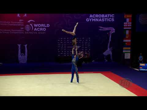 Belarus 2 (BLR) - 2021 Acrobatic Worlds, Geneva (SUI) Balance  Mixed Pair