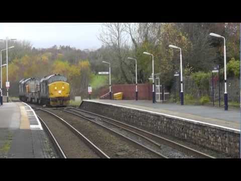 37194 Top'n'Tail 37218 6C51 Sellafield - Heysham flasks 13th November 2012