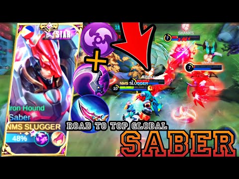 SABER BRUTAL DAMAGE BUILD ~ ENEMY CONCEDE DEFEAT ~ ROAD TO TOP GLOBAL SABER