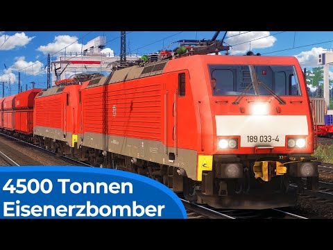 NOTBREMSUNG | Erzbomber im Rheintal - 4500 Tonnen | TRAIN SIMULATOR 2020 | BR 189 – C-AKv Kupplung