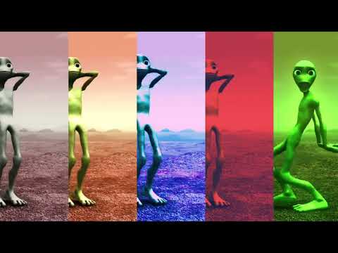 Space Alien Dance VS Fresh Alien VS Purple Alien VS Red Alien VS Green Alien Dance