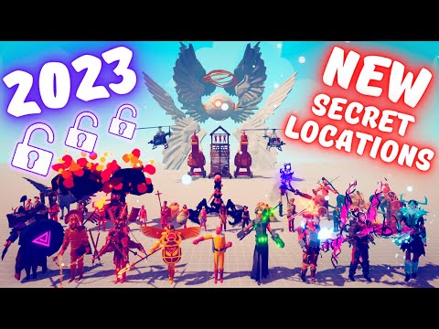 ALL 44 NEW HIDDEN UNІTS SECRET LOCATIONS - Totally Accurate Battle Simulator TABS