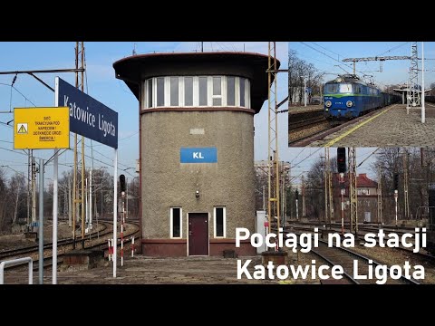 Pociągi na niezmodernizowanej stacji Katowice Ligota