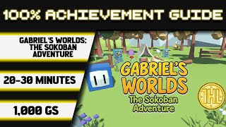 Gabriel’s Worlds: The Sokoban Adventure 100% Achievement Walkthrough * 1000GS in 20-30 Minutes *