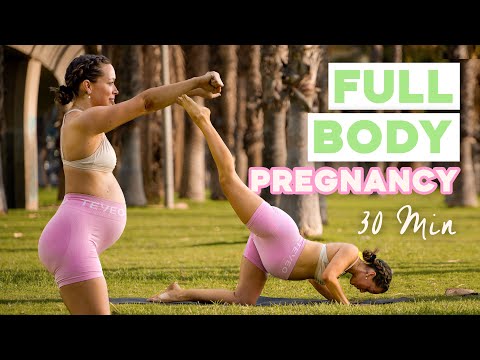 30 Min Pregnancy Workout | Ganzkörper Übungen für sportliche Schwangerschaft | * Advanced