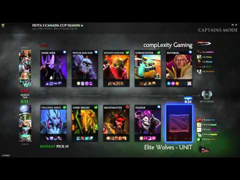 DOTA 2 Canada Cup Season 6 WB Finals: compLexity vs Elite Wolves (1 of 3)
