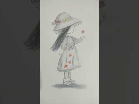 Cute girl with flowers 🤗☺️💞