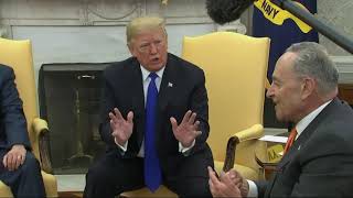 Trump bickers with Democratic & Threaten Government Shutdown
