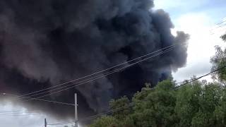 Incendio en bodega de Tultepec