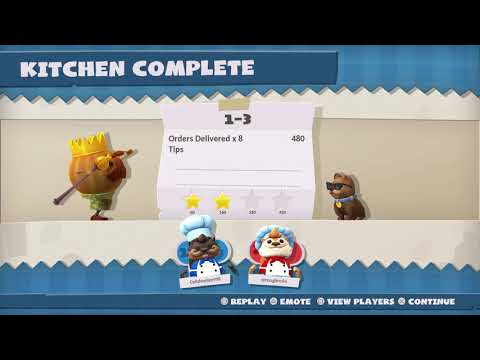 Overcooked! All You Can Eat Suns Out Buns Out 1-3 4 Stars