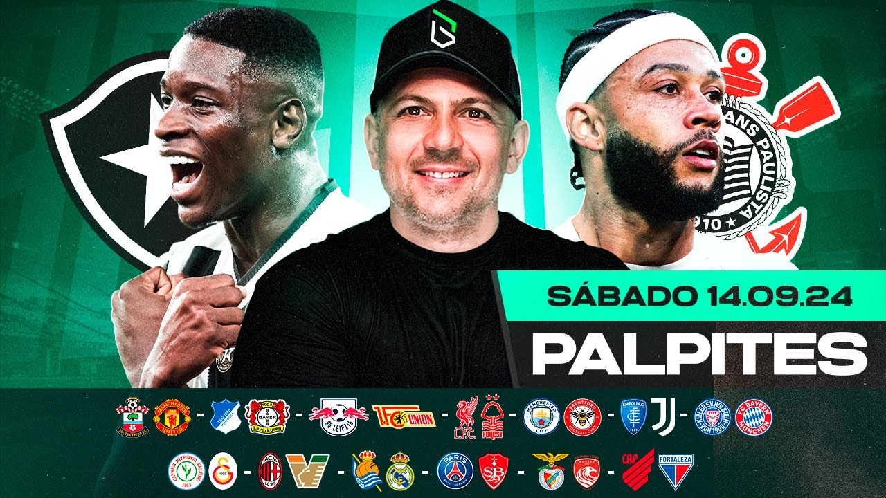 PALPITES DE FUTEBOL PARA HOJE 14 09 2024 (SÁBADO) + BILHETE PRONTO | Boleiros Tips