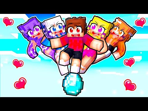 STUCK on ONE DIAMOND Block With MY CRAZY FAN GIRLS...