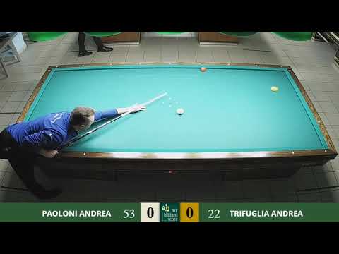 Paoloni Andrea ► Trifuglia Andrea 05/12/2019 Accademia del Biliardo Terni