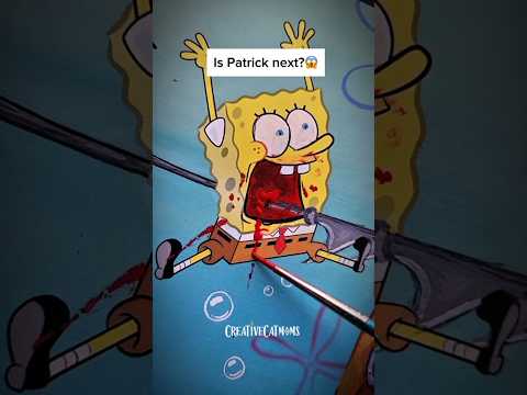 Squidward was NOT SpongeBob's friend🤫 #shorts #art #disney #creative