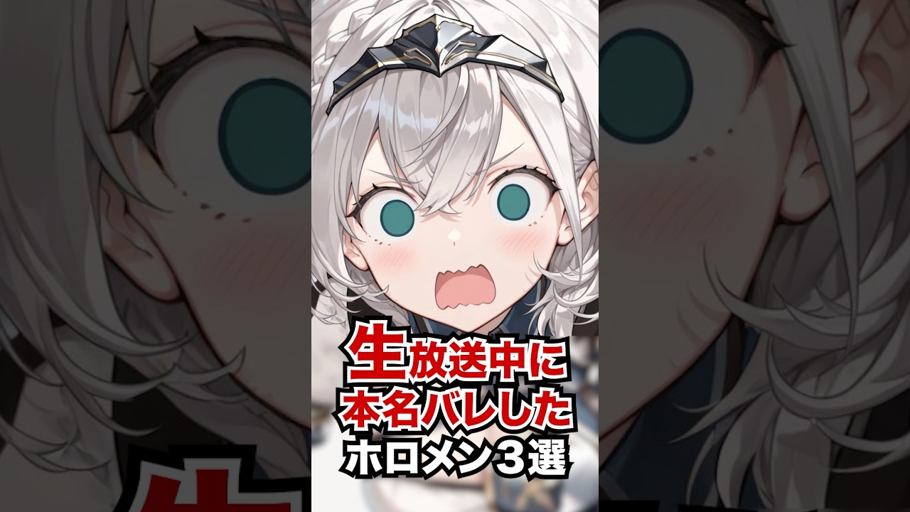 生放送中に本名バレしたホロメン3選 #ホロライブ #ホロライブ切り抜き #vtuber #雑学