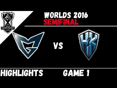 SSG vs H2K | Game 1 Highlights Worlds 2016 Semifinal | Samsung Galaxy vs H2K