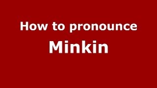 How to pronounce Minkin